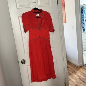 Zac Posen plisse Tulle and silk dress. Stunning